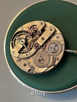 GOOD BALANCE High Grade Wolfs Tooth 8s Paul Matile Locke Pocket Watch Movement