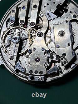 GOOD BALANCE Quarter Repeater Pocket Watch Movement, Possibly LeCoultre