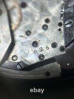 GOOD BALANCE Quarter Repeater Pocket Watch Movement, Possibly LeCoultre