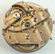 Geo. W. Welsh Pocket Watch Movement High Grade Swiss Spare Parts / Repair