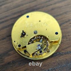 Glasgow Maker Freesprung Fusee Pocket Watch Movement for Repair (W179)