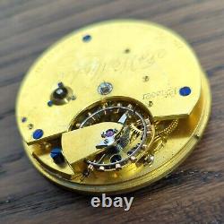 Glasgow Maker Freesprung Fusee Pocket Watch Movement for Repair (W179)