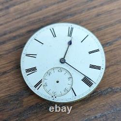 Glasgow Maker Freesprung Fusee Pocket Watch Movement for Repair (W179)