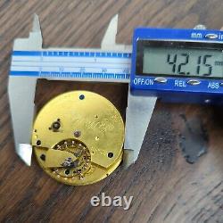 Glasgow Maker Freesprung Fusee Pocket Watch Movement for Repair (W179)