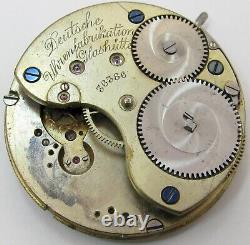 Glashutte pocket watch 16s 15 jewels incomplete movement for part