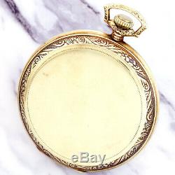 Gold Dudley Masonic Pocket Watch With Masonic Symbols Movement Ca1920s