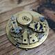 Good Quality French Cylinder Repeater Pocket Watch Movement To Restore (bs47)