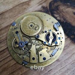Good Quality French Cylinder Repeater Pocket Watch Movement to Restore (BS47)