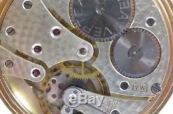 Gorgeous 1936 9 ct Gold gents crown wind Swiss movement Vertex pocket watch