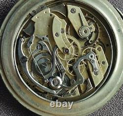 Grand Complications Pocket Watch 1/4 Repeater Chronograph Calendar Moon Phase