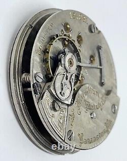 HAMILTON POCKET WATCH MOVEMENT Lancaster PA USA 1903 18s 21 Jewels Runs