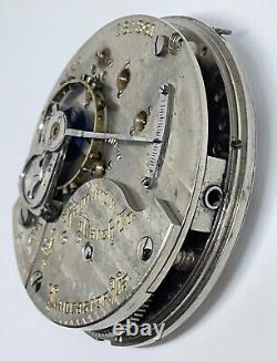 HAMILTON POCKET WATCH MOVEMENT Lancaster PA USA 1903 18s 21 Jewels Runs