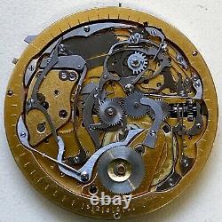 HIGH GRADE MINUTE REPEATER POSSIBLE PATEK PHILIPPE POCKET WATCH MOVEMENT 41mm