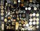 Huge Lot Of Antique Pocket Watches Parts Cases Hands Movements Dials Gears Tins