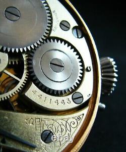 Half-Skeleton marriage Chronometer pocket watch with antique 1900 movement