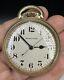 Hamilton 1941 4992b Hacking Military Movement Pocket Watch With Box Running