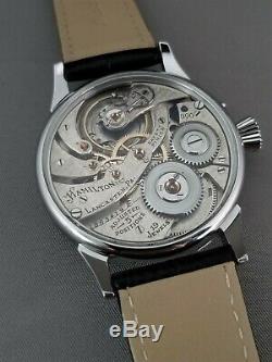 Hamilton 900 Wristwatch. 19 jewels. Pocket watch movement conversion. R