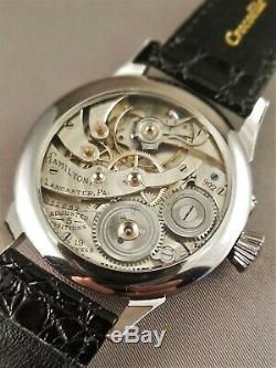 Hamilton 902 Wristwatch. 19 jewels. Pocket watch movement conversion