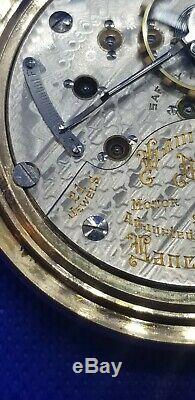 Hamilton 940 21 Jewel 18s railroad Pocket watch 1910 date 2 tone movement