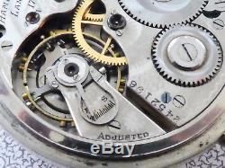 Hamilton 974 Antikes Taschenuhr Pocket watch werk Movement (W45)