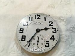 Hamilton 992B Railway Special pocket watch movement 1951 complete and running