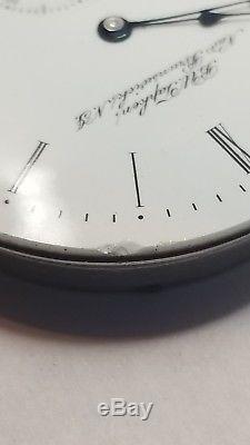 Hamilton Grade 976 Pocket Watch Movement Open 16s 16j Rare ticking Private F985