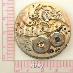Hamilton Pocket Watch Movement Grade 902 Spare Parts / Repair