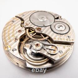 Hamilton Railroad Grade 992 16s Antique Pocket Watch Movement, Montgomery Dial