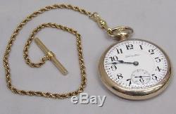 Hamilton Railroad Watch (Gold Filled) 992 Movement withGold Plated Watch Chain