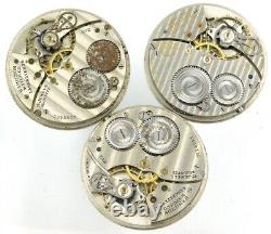 Hamilton pocket watch movement lot 912 + 916 for parts e574