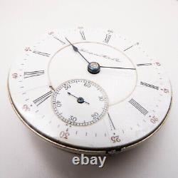 Hampden 3 Ball Model 4 18-Size 17-Jewel Antique Pocket Watch Movement, Runs