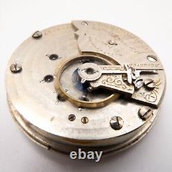 Hampden 3 Ball Model 4 18-Size 17-Jewel Antique Pocket Watch Movement, Runs