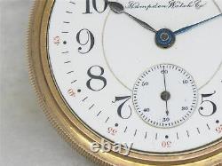Hampden Special Railway 23 Jewel 18s Gold Fill 2-tone Railroad Pocket Watch Runs