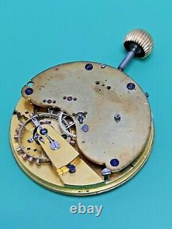 Helical Hairspring Detent Chronometer Pocket Watch Movement, For Repair (P108)