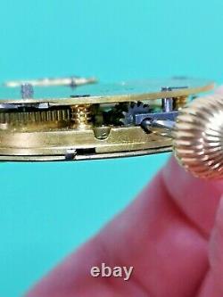 Helical Hairspring Detent Chronometer Pocket Watch Movement, For Repair (P108)