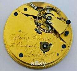 Helical Hairspring Fusee Detent Chronometer Pocket Watch Movement, London (R70)