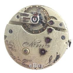 Henri Jacot Rattapante Split Second Anker Chronometer Pocket Watch Movement