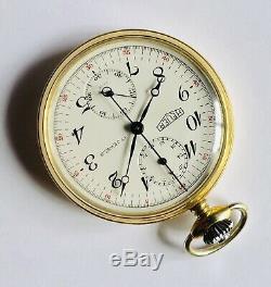 Heuer Vintage Chronograph Pocket Watch withColumn Wheel High-Grade Movement