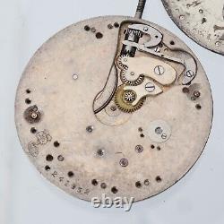 High Grade 17 Jewel 24/12 Agassiz Pocket Watch Movement Watchmakers Parts Repair