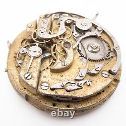 High Grade 44.4 x 12.9 mm Repeater Chronograph Antique Pocket Watch Movement