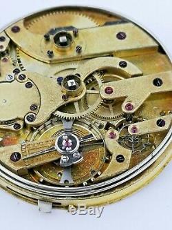 High Grade Anonymous Swiss Lever Repeater Pocket Watch Movement Ticking (E67)