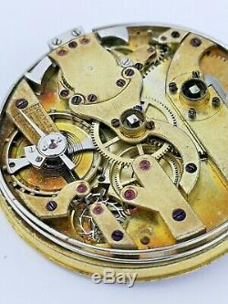 High Grade Anonymous Swiss Lever Repeater Pocket Watch Movement Ticking (E67)