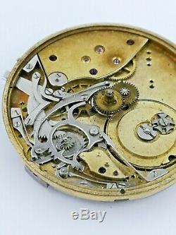 High Grade Anonymous Swiss Lever Repeater Pocket Watch Movement Ticking (E67)