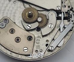 High Grade Baily Banks Biddle Pocket Watch Movement 30mm Running