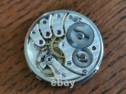 High Grade Buren Cal 565 Pocket Watch Movement / Dial / Hands, Working