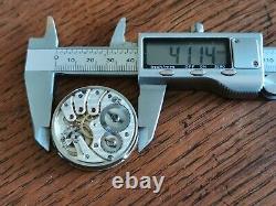 High Grade Buren Cal 565 Pocket Watch Movement / Dial / Hands, Working