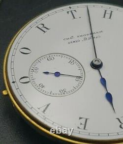 High Grade Chas Frodsham 41mm The N. W. Brevoort Pocket Watch Movement