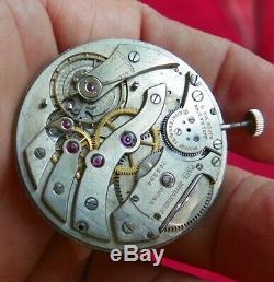 High Grade Extra Thin Paul Ditisheim Pocket Watch 38mm 18j 8 Adjustments Bkn Stf