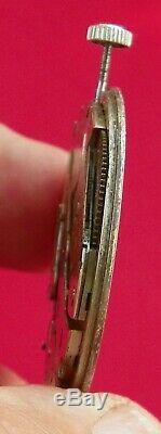 High Grade Extra Thin Paul Ditisheim Pocket Watch 38mm 18j 8 Adjustments Bkn Stf