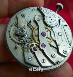 High Grade Extra Thin Paul Ditisheim Pocket Watch 38mm 18j 8 Adjustments Bkn Stf